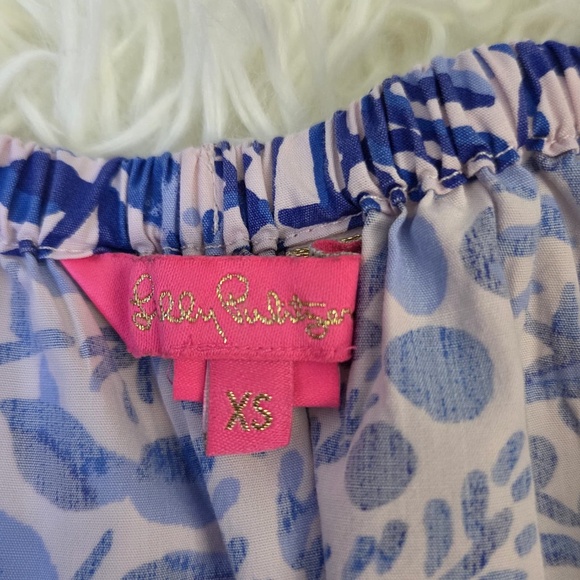 Lilly Pulitzer Off - The - Shoulder Top "Calla Lilly Pink" - Picture 7 of 10